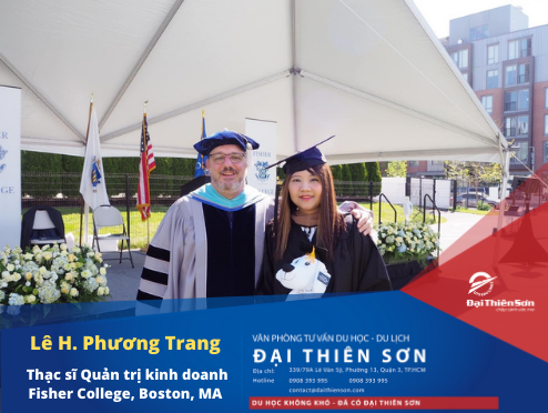 Chị Lê Hoàng Phương Trang đã thành công tốt nghiệp chương trình Thạc sĩ tại Fisher College, Boston, MA