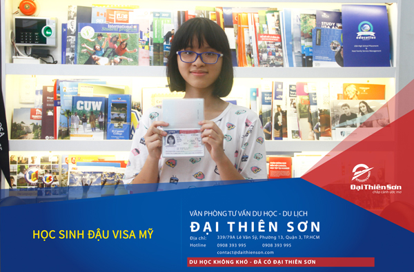Học viên Đại Thiên Sơn thành công có visa- DTS