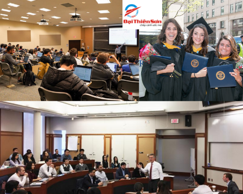 Tiết học lý thuyết tại trường Fisher College- Du học Đại Thiên sơn Tiết học lý thuyết tại trường Fisher College