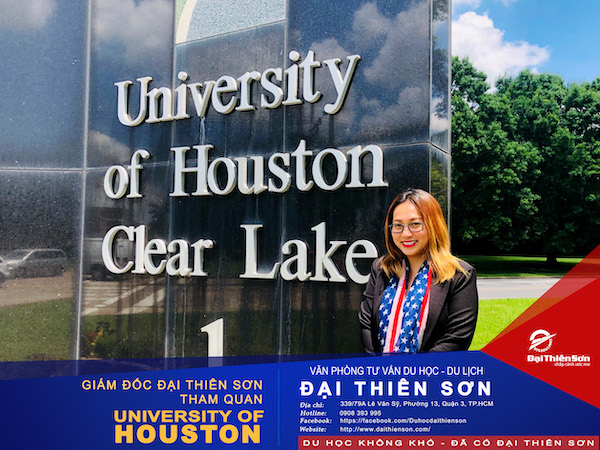 Giám đốc Đại Thiên Sơn tham quan đại học Houston – Clear Lake - Du học Đại Thiên Sơn DTS