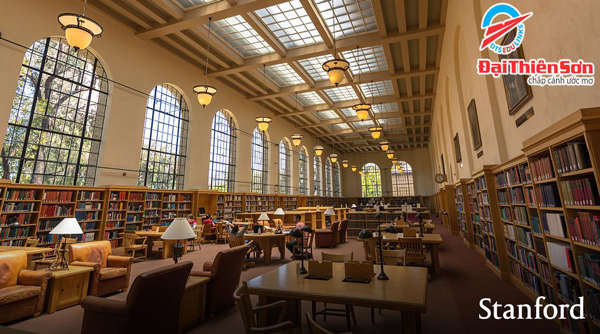 Thư viện tại Stanford University - Du học Đại Thiên Sơn DTS