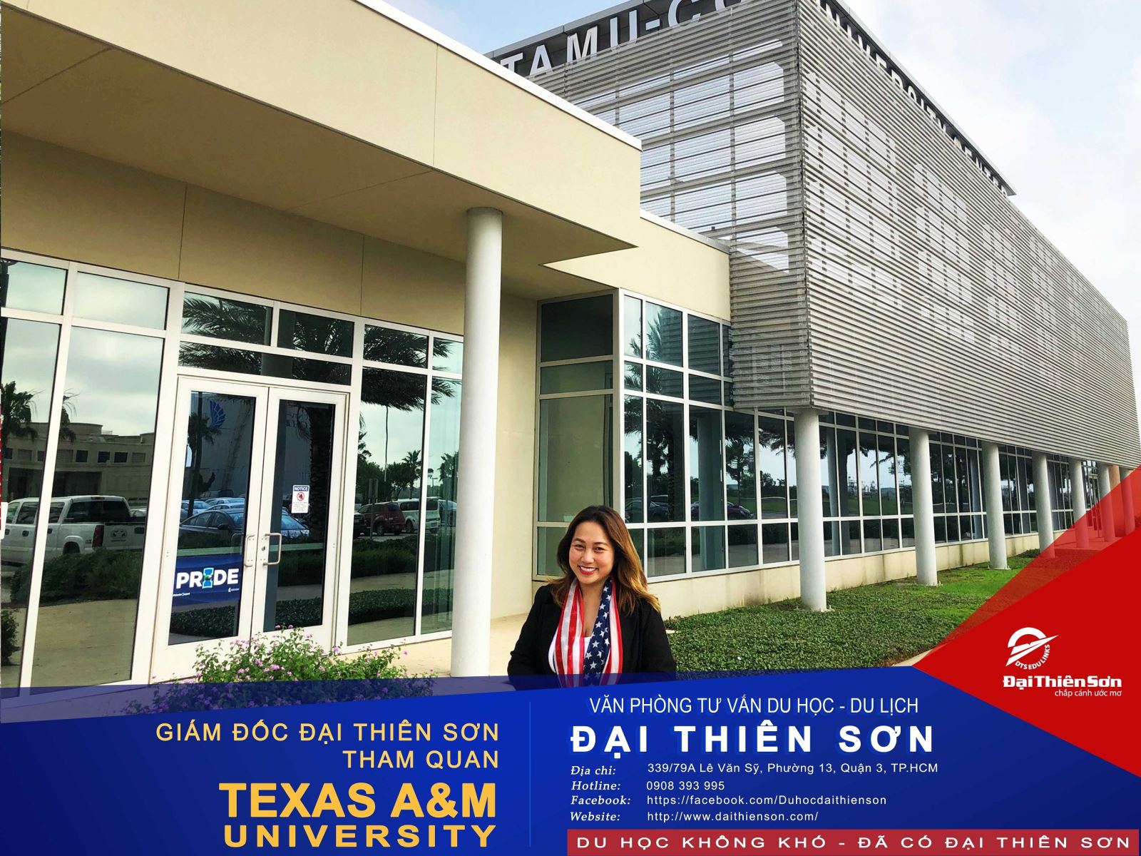 Ảnh Giám đốc Đại Thiên Sơn tham quan Texas A&M