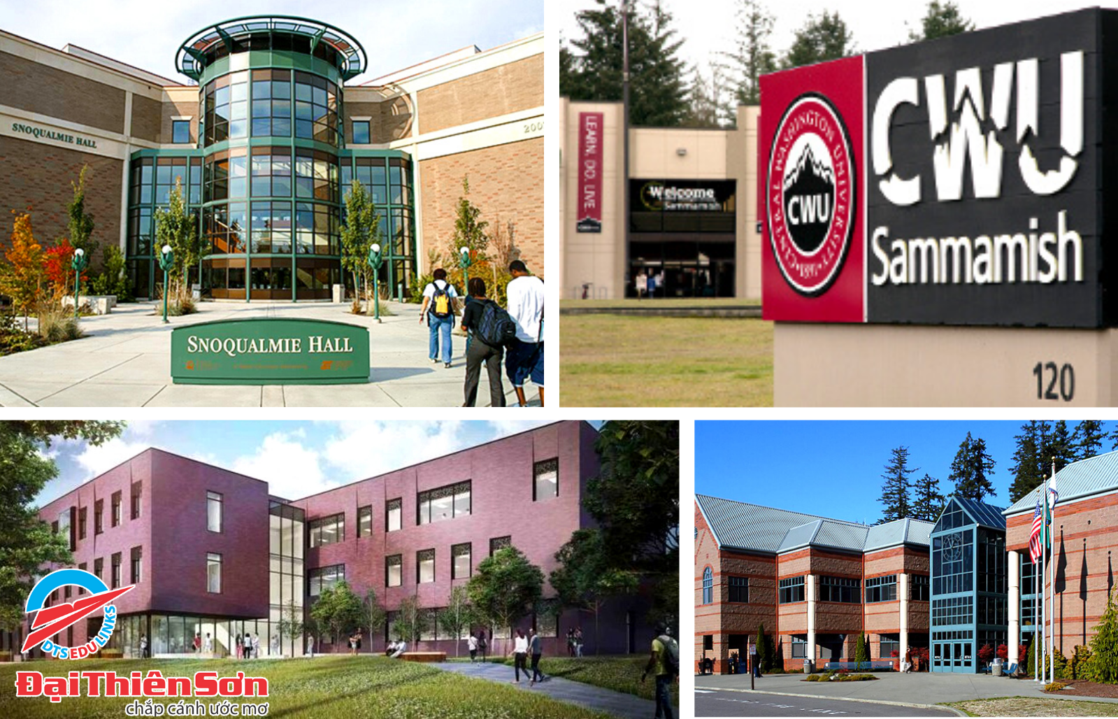 Các Khuôn viên của Central Washington University- Công ty tư vấn du học Đại Thiên Sơn