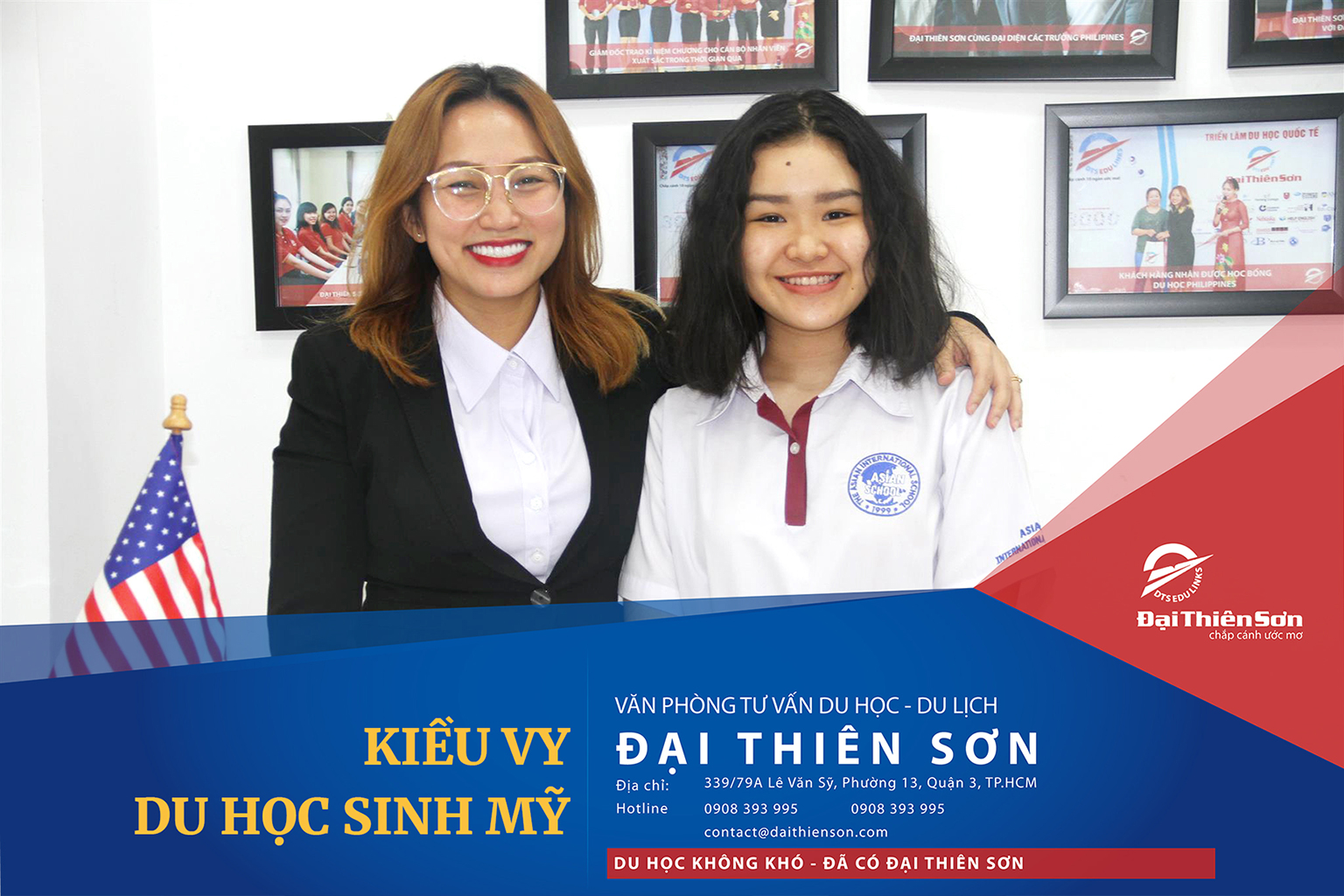 Giám đốc Đại Thiên Sơn cùng du học sinh Kiều Vy