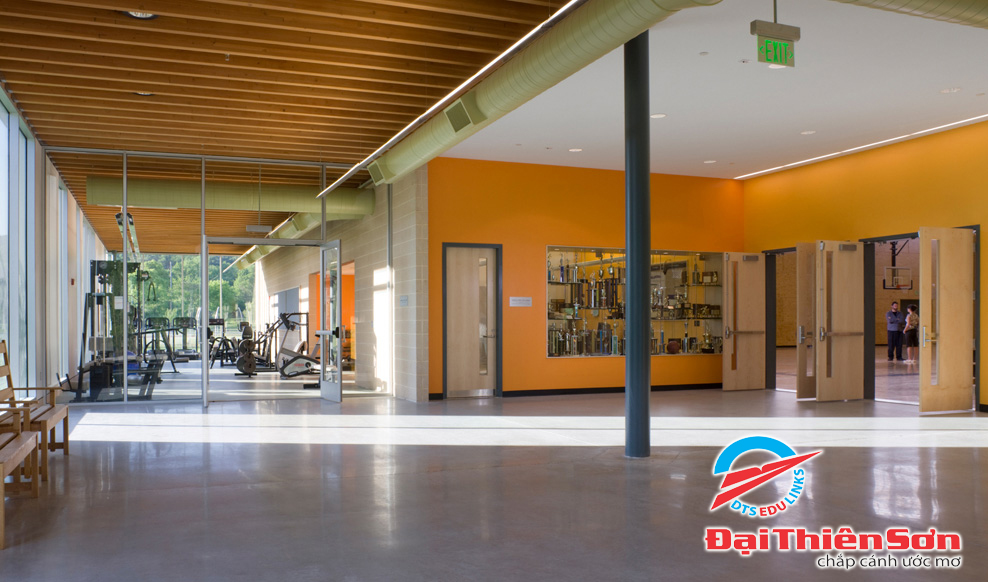 Phòng tập gym của trường - Du học Đại Thiên Sơn DTS