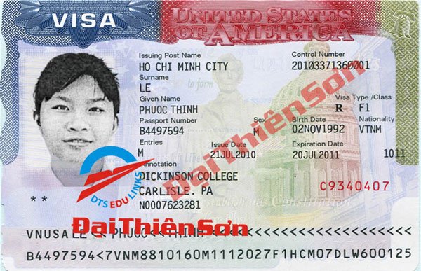 visa du học mỹ